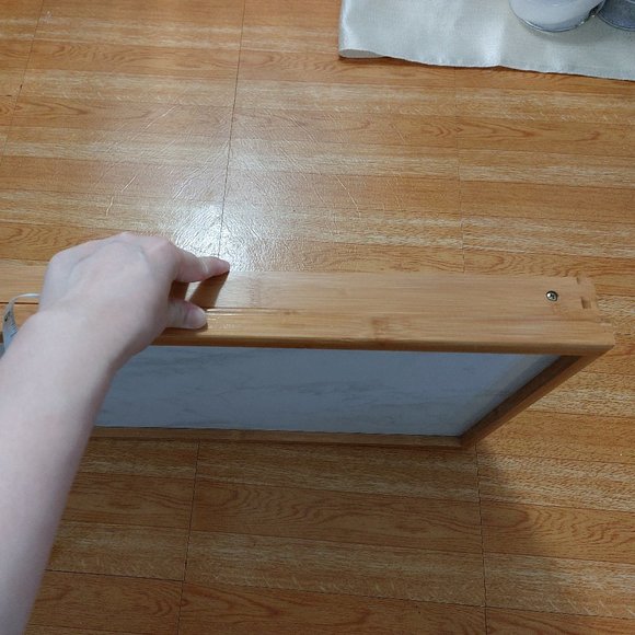 Bamboo Bed Breakfast Tray Bed Trays for Eating with Folding Legs Working In Bed - Picture 9 of 9